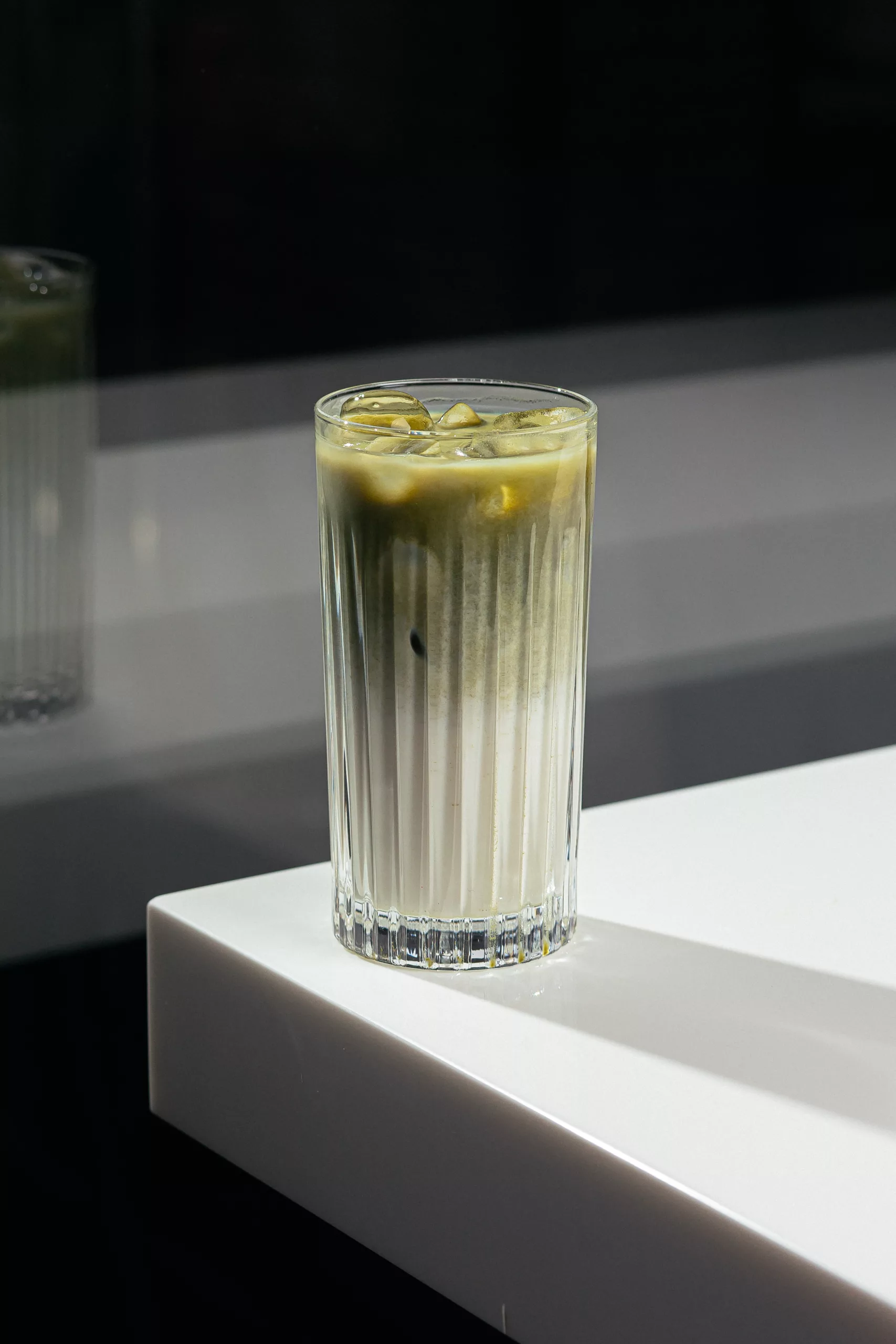 Ice matcha latte  