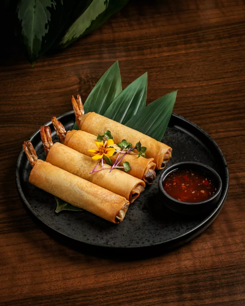 Spring roll krevetka ilə  
