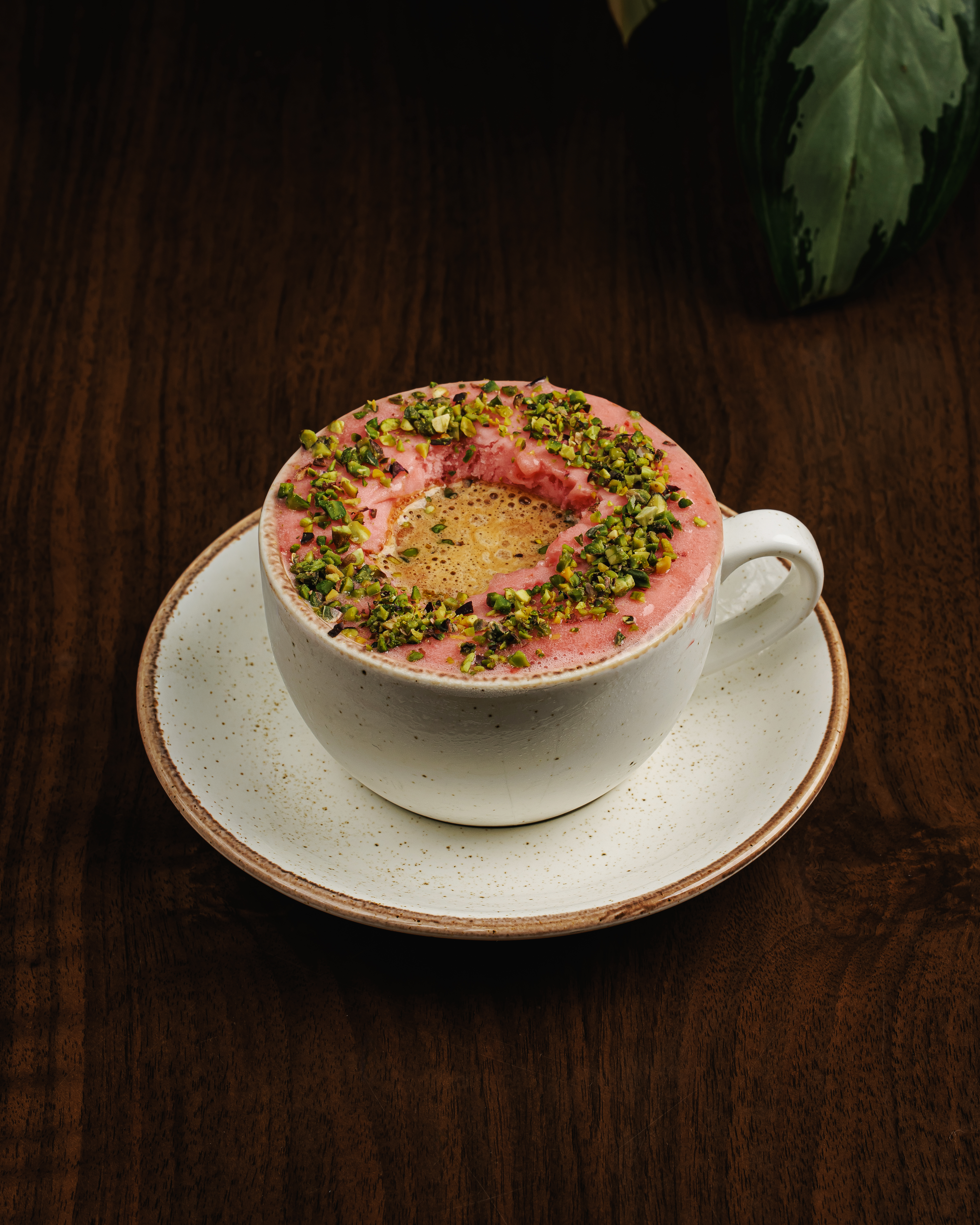 Çiyələkli Affogato