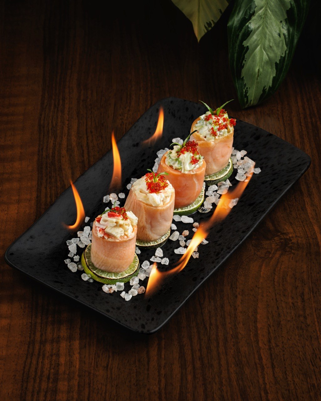 Fire dragon sushi